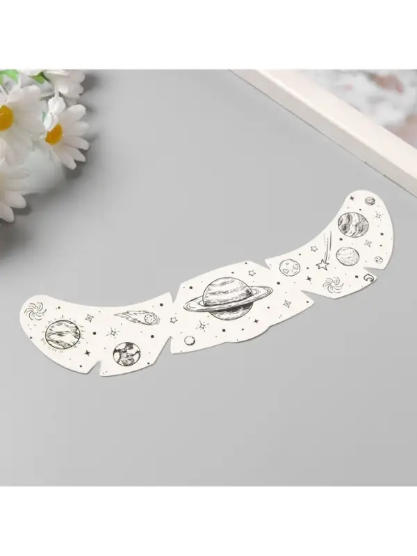 Переводная тату на тело чёрная «Веснушки. Космос», 16×5 см Переводная тату на тело чёрная «Веснушки. Космос», 16×5 см