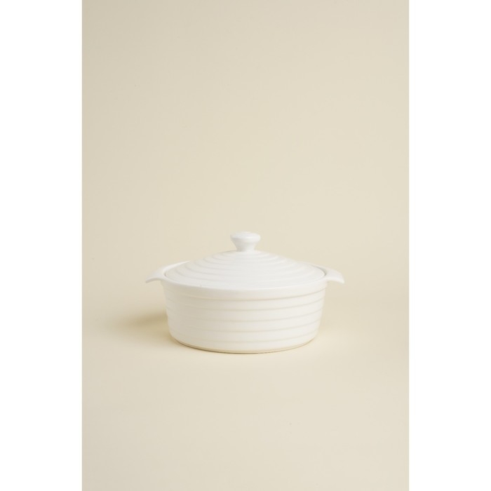 Кастрюля из жаропрочной керамики Доляна «Бруно», 1,57 л, 24,5×21,5×8 см, цвет белый Кастрюля из жаропрочной керамики Доляна «Бруно», 1,57 л, 24,5×21,5×8 см, цвет белый