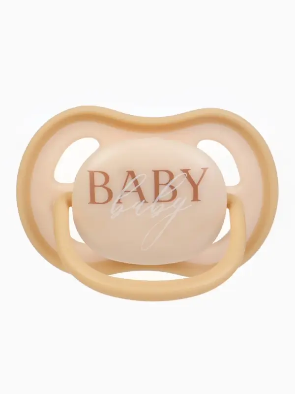Соска-пустышка 2 шт. в контейнере, силикон, от 6 мес, бежевый, Mum&Baby