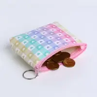 Кошелёк &laquo;Клетка&raquo;, монетница, на молнии, МИКС