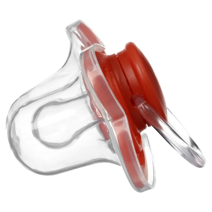 Соска - пустышка силиконовая классическая, от 0 мес., с колпачком, цвет вишневый Соска - пустышка силиконовая классическая, от 0 мес., с колпачком, цвет вишневый