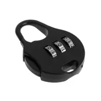 Замок навесной кодовый ТУНДРА, черный