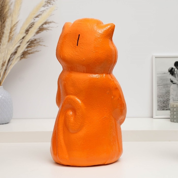 Копилка Копилка "Кот с бантом и рыбкой" рыжий, 38см