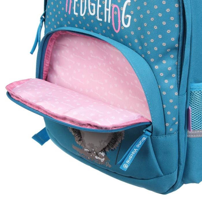 Рюкзак школьный Bruno Visconti Рюкзак школьный Bruno Visconti "Ёжик", 40 х 30 х 19 см, эргономичная спинка, пенал в подарок