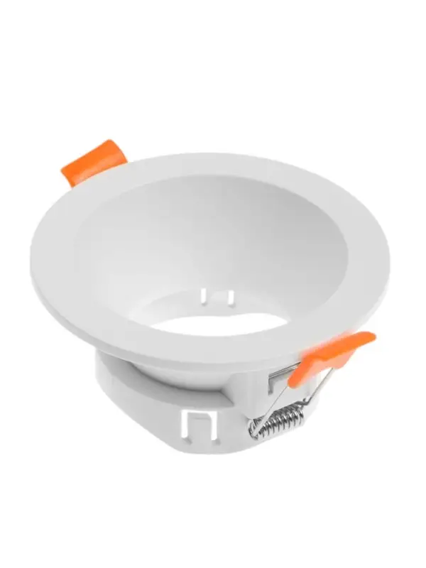 Светильник встраиваемый под лампу MR-16, круглый, пластиковый, белый