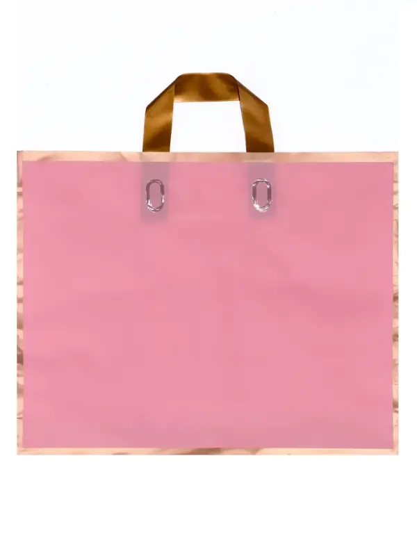 Пакет с петлевой ручкой розовый 40 х 31 х 8 см 80 мкм Пакет с петлевой ручкой розовый 40 х 31 х 8 см 80 мкм