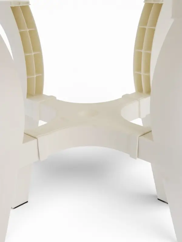 Стол садовый &laquo;Атлант&raquo;, 80&times;80&times;76.5 см, круглый, пластиковый, белый