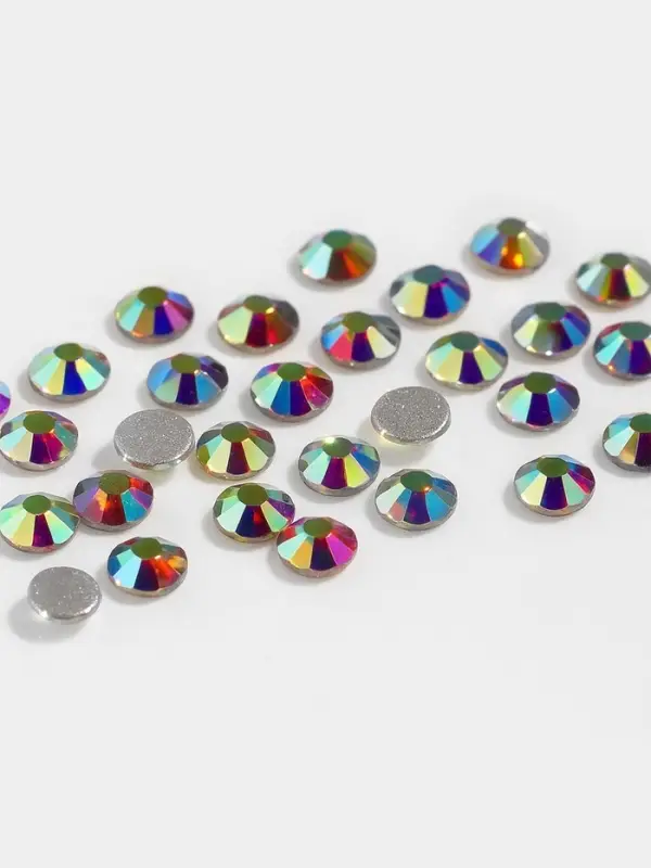 Стразы «Усечённый конус», с голографией, стеклянные, d=1.4 мм, 100 шт., цвет серебряный Стразы «Усечённый конус», с голографией, стеклянные, d=1.4 мм, 100 шт., цвет серебряный