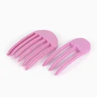 Зажимы для прикорневого объёма волос (наб 2шт цена за наб) розовый пластик накл QF