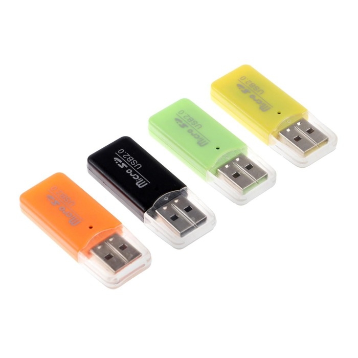 Картридер Luazon V-914 мини, для Micro-SD, USB, МИКС Картридер Luazon V-914 мини, для Micro-SD, USB, МИКС
