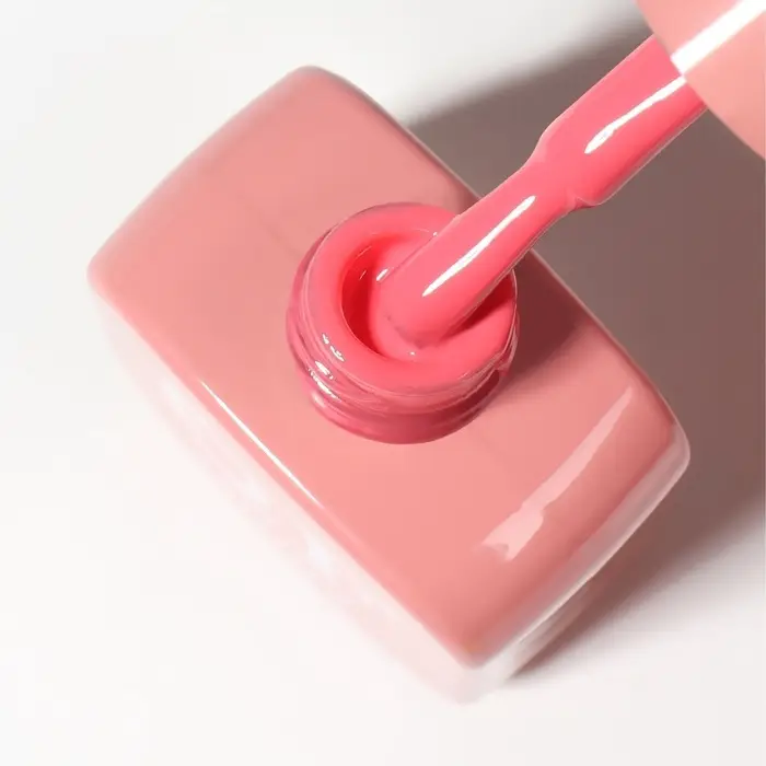 Гель лак для ногтей, однотонный, трехфазный, 10 мл, LED/UV, розовый (135)