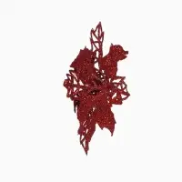 Ёлочные игрушки 4 шт. &laquo;Зимнее волшебство. Цветы ажурные - блеск&raquo;, 8&times;8 см, МИКС