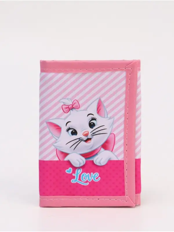 Кошелек детский на липучке, Коты аристократы