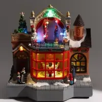 Фигурка светодиодная &laquo;Лавка игрушек&raquo;, декоративная, 3хАА, музыкальная, USB, LN1454, 25.5&times;16&times;26.5 см