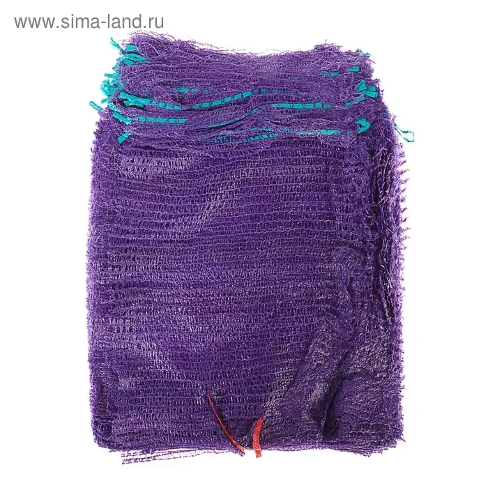 Сетка овощная с ручками, фиолетовая, 30×47 см, 8 кг Сетка овощная с ручками, фиолетовая, 30×47 см, 8 кг