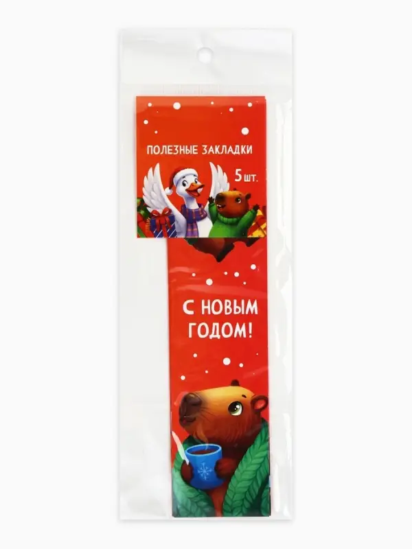 Закладки для книг картонные 5 шт.