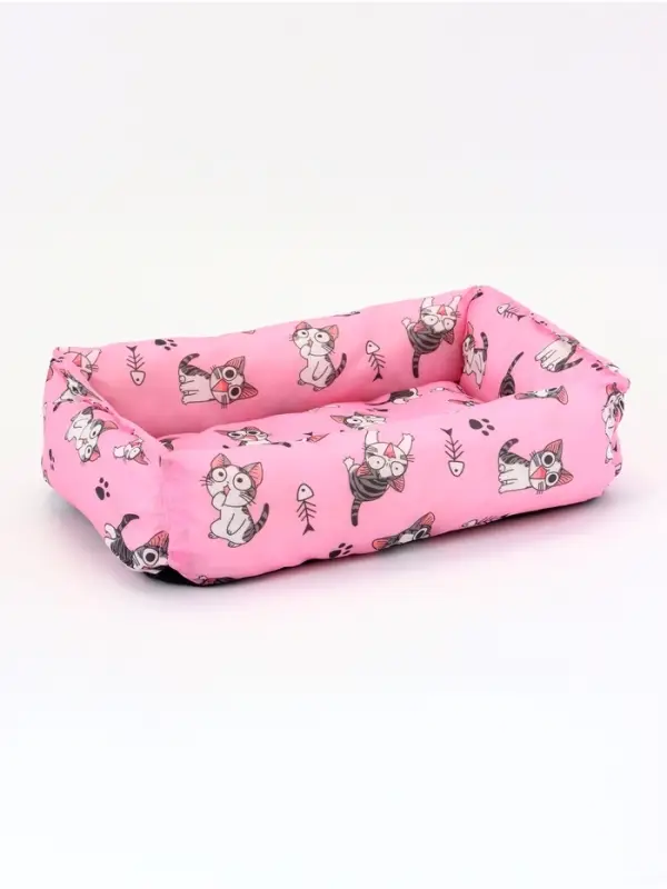 Лежанка для кошек, 40 х 30 х 15 см, розовая Лежанка для кошек, 40 х 30 х 15 см, розовая