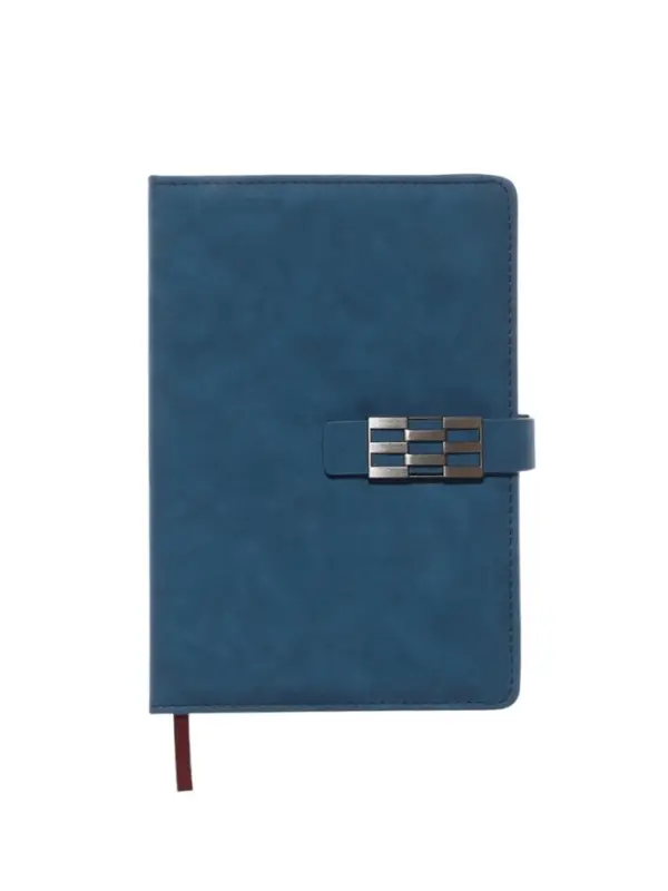 Ежедневник недатированный формат А5, с хлястиком, 112л, линия, пвх, Синий Ежедневник недатированный формат А5, с хлястиком, 112л, линия, пвх, Синий