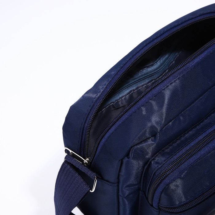 Сумка кросс-боди на молнии, цвет синий Сумка кросс-боди на молнии, цвет синий