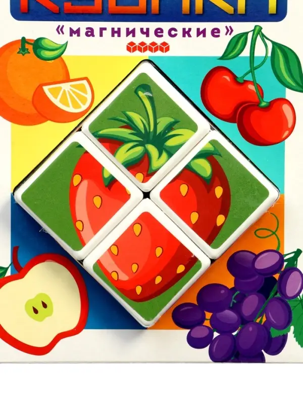 Кубики магнитные Татой &laquo;Фрукты&raquo;