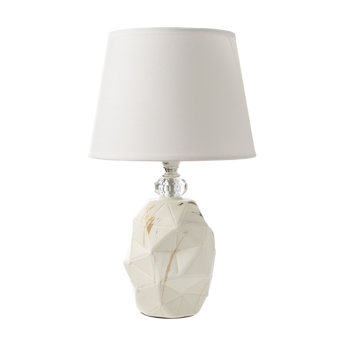 Лампа настольная Лампа настольная "Дух" 1х40Вт Е14 белый 20х20х34см