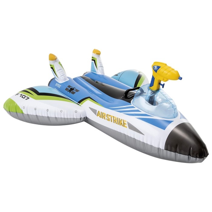 Плот для плавания «Самолет», 117 х 117 см, с водной пушкой, от 3 лет, до 40 кг, 57536NP, цвет МИКС Плот для плавания «Самолет», 117 х 117 см, с водной пушкой, от 3 лет, до 40 кг, 57536NP, цвет МИКС