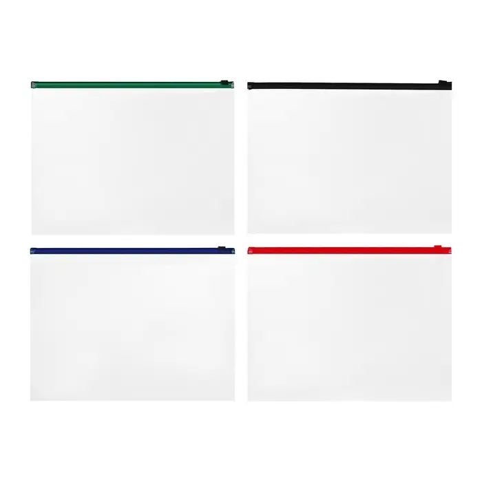 Папка-конверт на ZIP-молнии А4, 120 мкм, ErichKrause Fizzy Clear, c цветной молнией, до 100 листов, микс Папка-конверт на ZIP-молнии А4, 120 мкм, ErichKrause Fizzy Clear, c цветной молнией, до 100 листов, микс