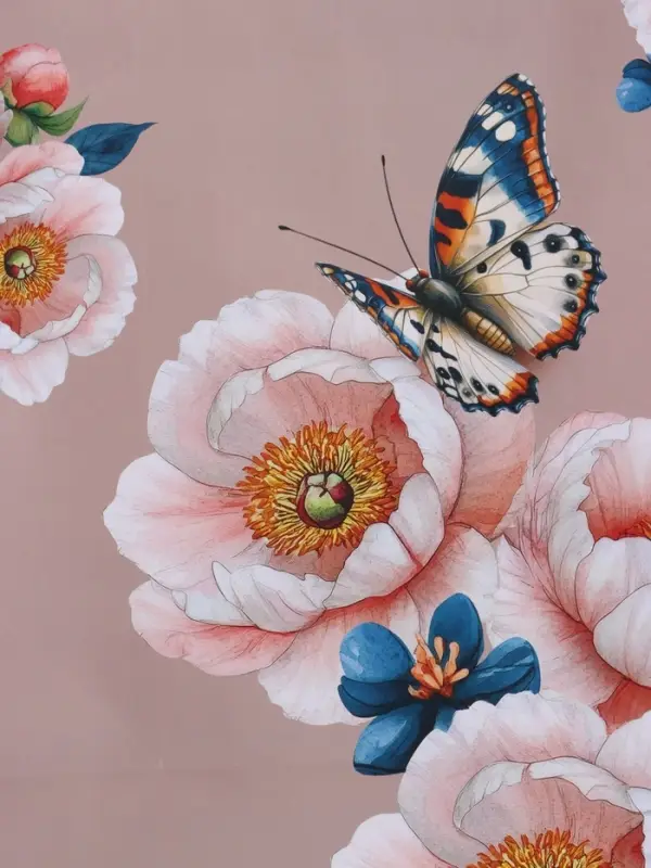 Пакет подарочный ламинированный "Бабочка" 26 х 12 х 32 см