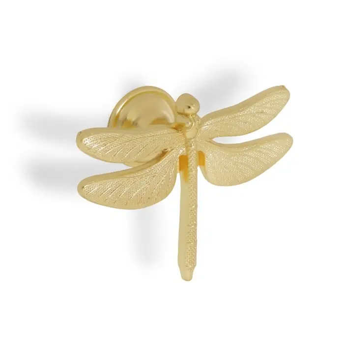 Ручка-кнопка CAPPIO PRO &laquo;Стрекоза&raquo; 47&times;60 мм, цвет золото