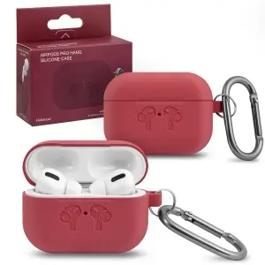 Чехол для AirPods Pro Hang Silicone Сase с карабином HF Hibiscus
