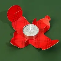 Свеча чайная &laquo;Новогодняя&raquo;, d = 4 см, МИКС