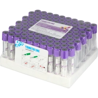 Вакуумные пробирки с ЭДТА-К3 3 мл, 13х75 мм, KOMETALINE 100шт/уп