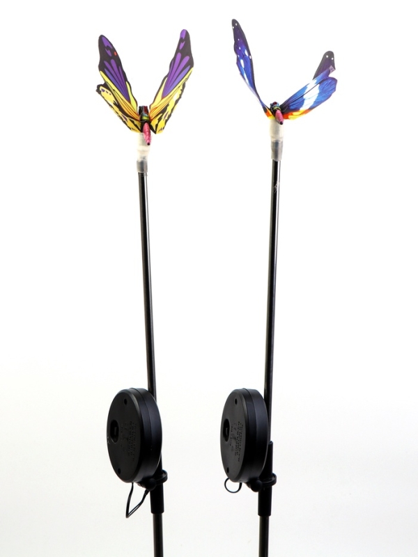 Штекер с подсветкой  Штекер с подсветкой "Бабочка Адриа" синяя, 12х70см