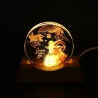 Ночник новогодний на подставке &laquo;Счастья в 2027&raquo;, диам. 6 см