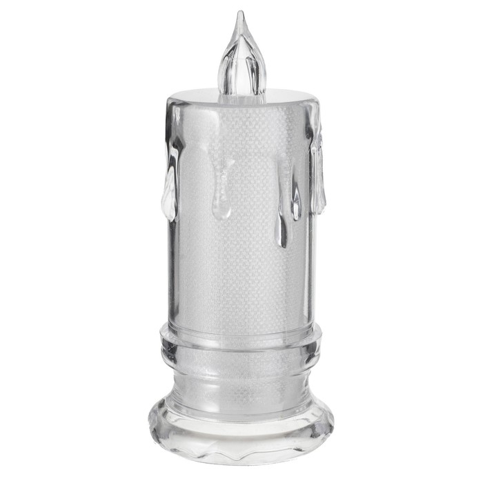 Ночник Ночник " Свеча" LED от батареек белый 4,5х4,5х11 см RISALUX