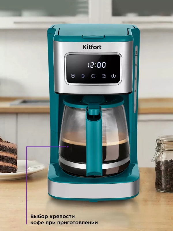 Кофеварка электрическая капельная КТ-7251 - 1000 Вт Кофеварка электрическая капельная КТ-7251 - 1000 Вт