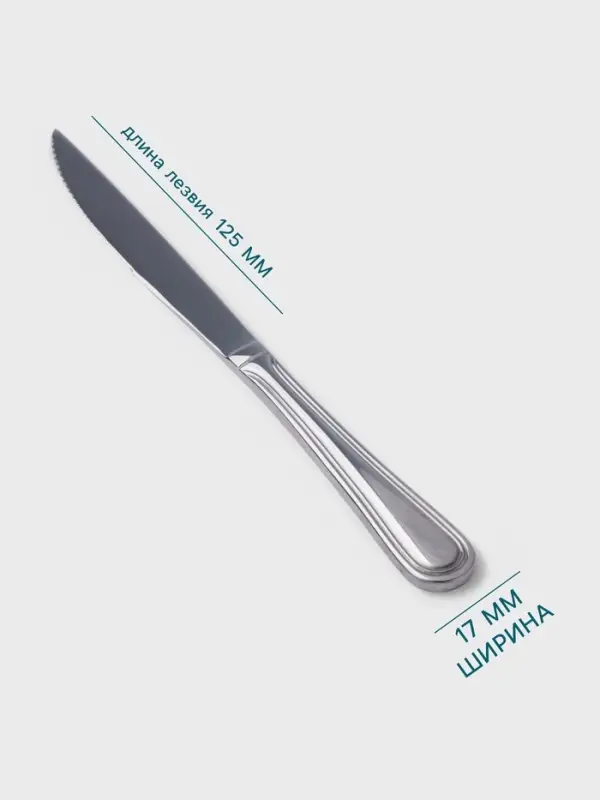 Нож для стейка Hanna Kn&ouml;vell Oester, 23.8 см, толщина 3 мм, нержавеющая сталь, серебристый