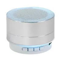 Портативная колонка Luazon LAB-05, 3 Вт, 520 мАч, Bluetooth, USB, microSD, microUSB, серебристый
