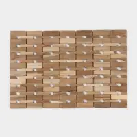 Коврик из тикового дерева, 40&times;30&times;0.7 см