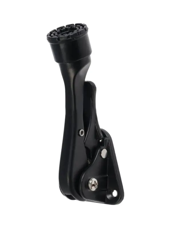 Фиксатор дверной LOCKLAND “козья ножка”, с автоподъемом, цвет черный Фиксатор дверной LOCKLAND “козья ножка”, с автоподъемом, цвет черный