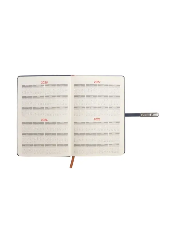 Ежедневник недатированный формат А5, с хлястиком, 112л, линия, пвх, Узор Синий Ежедневник недатированный формат А5, с хлястиком, 112л, линия, пвх, Узор Синий