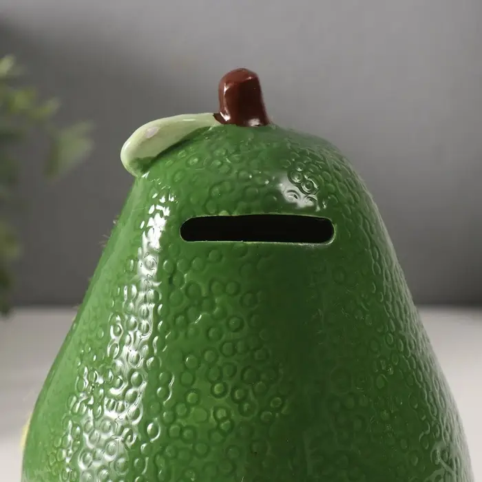 Копилка для денег &laquo;Пушистое авокадо&raquo;, керамика, 9.2&times;12.5&times;16.7 см