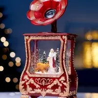 Светодиодная фигура &laquo;Граммофон&raquo; 36&times;16&times;9 см, от батареек 3хААА, музыка, USB, свечение тёплое белое