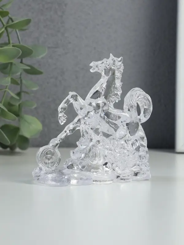 Фигурка светящаяся RISALUX «Конь на монетах» LED, RGB 3хLR1130 прозрачный 10х4,5х9,5 см Фигурка светящаяся RISALUX «Конь на монетах» LED, RGB 3хLR1130 прозрачный 10х4,5х9,5 см