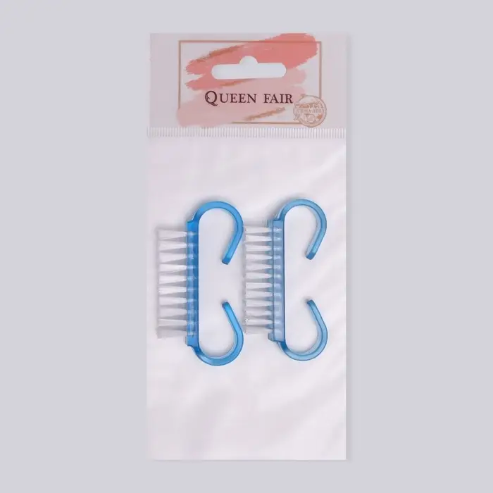 Щётки для маникюра/педикюра, 2 шт., 6.5×1.3 см, МИКС