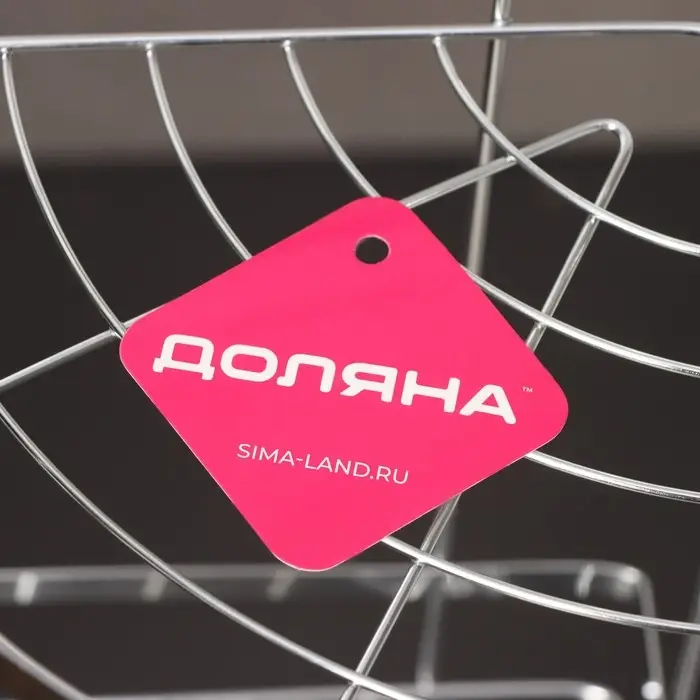 Полка для ванной Доляна, угловая, 3-ярусная, 21&times;21&times;57.5 см, хромированная