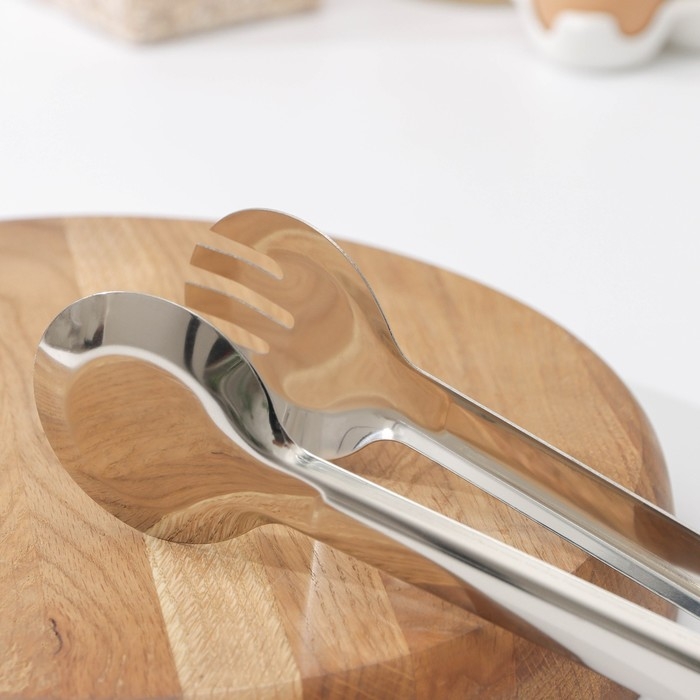 Щипцы кухонные Доляна «Краски», 27,5×6,5 см, 201 сталь, цвет красный Щипцы кухонные Доляна «Краски», 27,5×6,5 см, 201 сталь, цвет красный