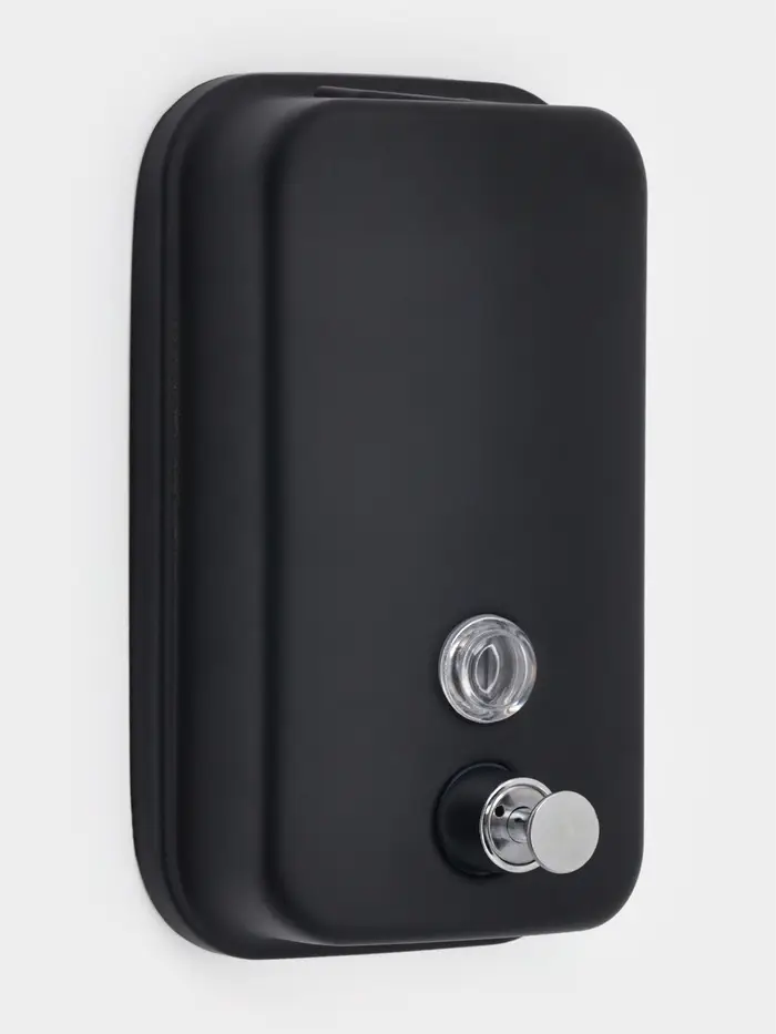 Диспенсер для жидкого мыла Stölz, механический, 800 мл, нержавеющая сталь, чёрный Диспенсер для жидкого мыла Stölz, механический, 800 мл, нержавеющая сталь, чёрный