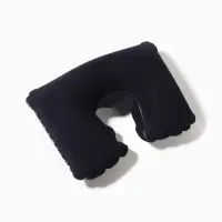 Подушка надувная для шеи, для путешествий, 37&times;25 см, синяя