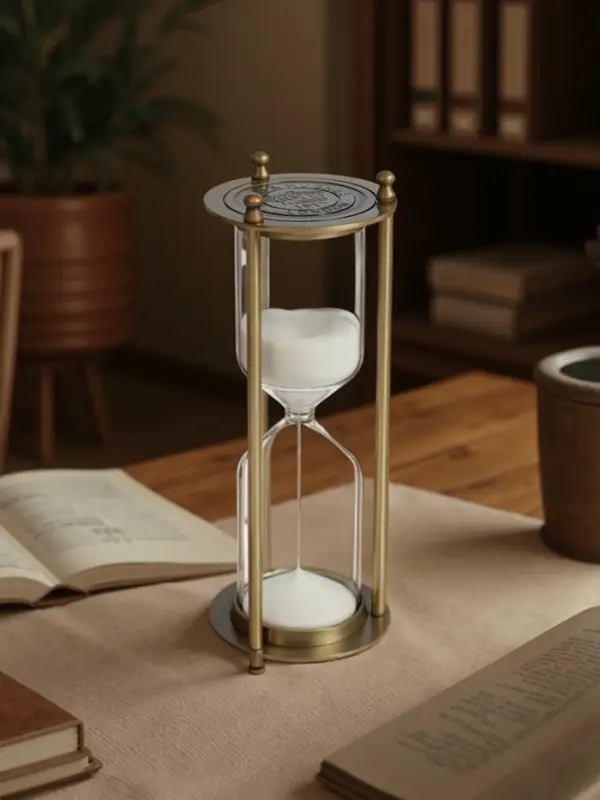 Песочные часы, на 45 минут, 8&times;21 см, металлические, медные